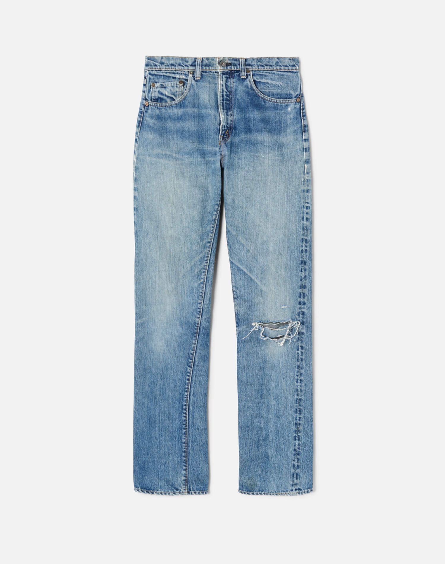 70s Levi's 505 Single Stitch Ripped Jeans - #670 sold by Re/Done