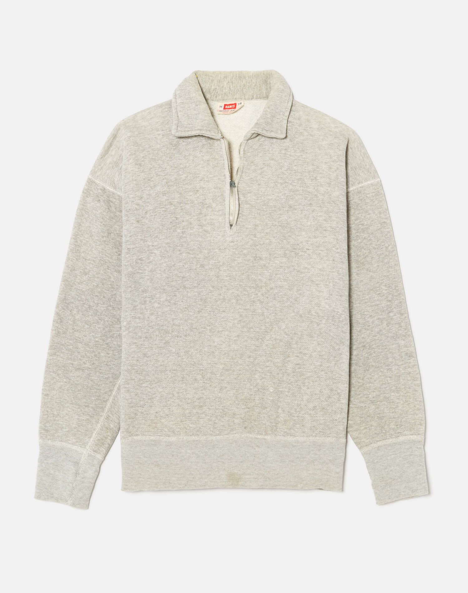 Vintage 1950s Long Sleeve Half Zip Sweatshirt - #19 sold by Re/Done