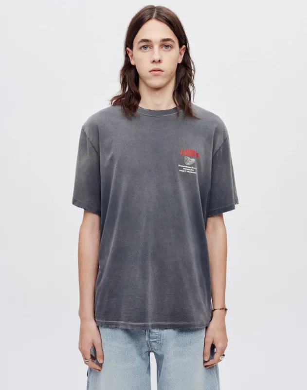 Loose "Transmission Service" Tee - Sun Faded Black sold by Re/Done