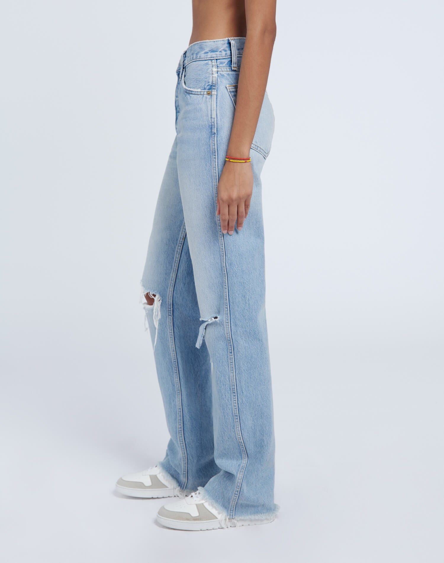 High Rise Loose - Breezy Indigo with Rips sold by Re/Done product image thumbnail 4