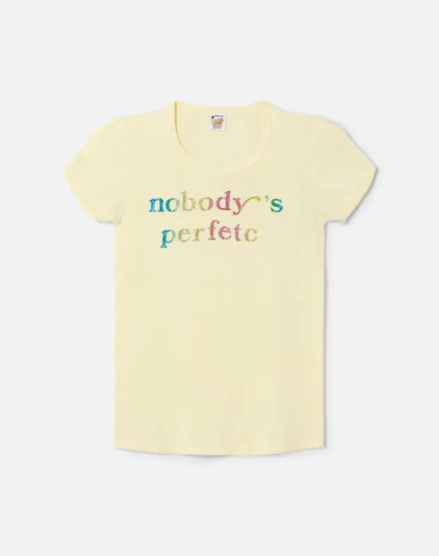 70s Hanes Nobody's Perfetc Tee made by Re/Done