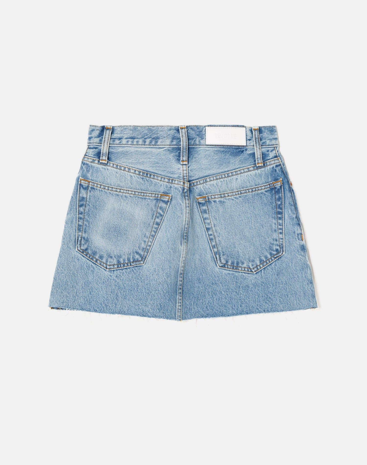 90s Mini Skirt - Faded Blues sold by Re/Done product image thumbnail 2