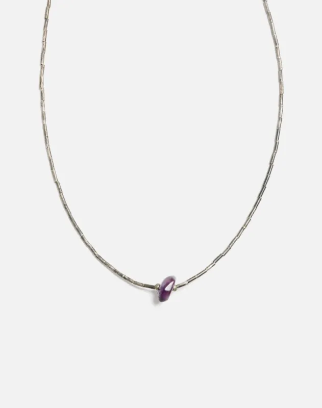 70s Sterling Amethyst Choker sold by Re/Done
