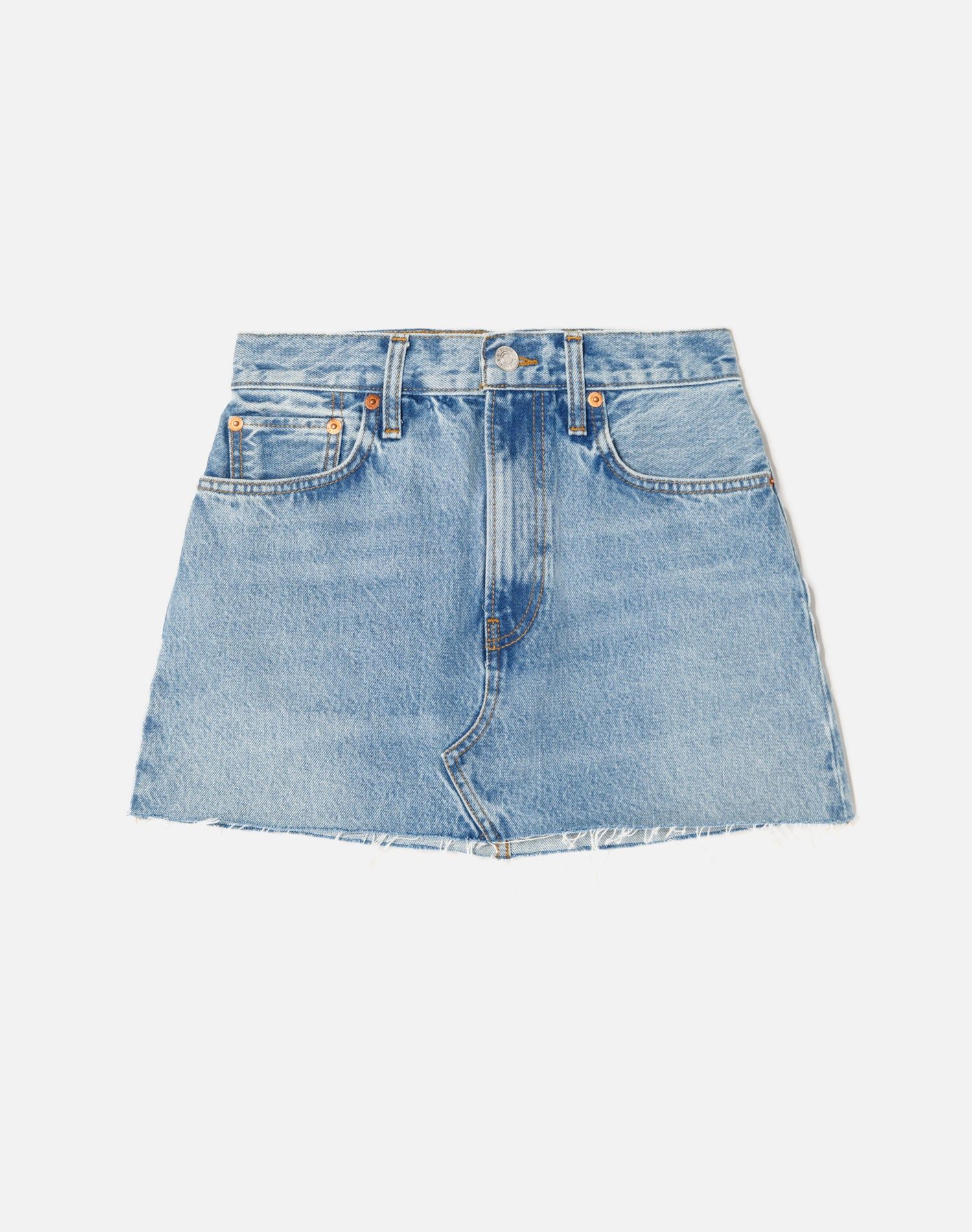 90s Mini Skirt - Faded Blues sold by Re/Done