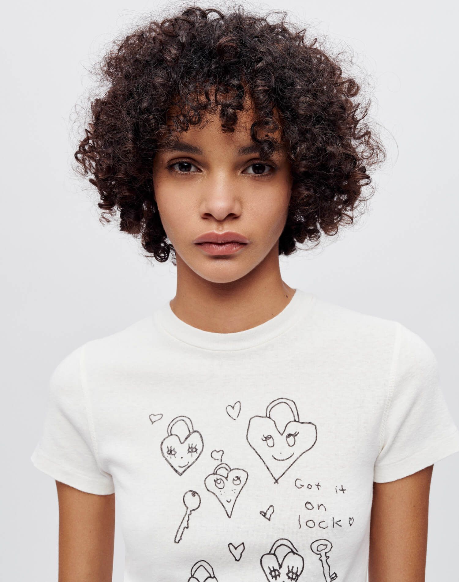 90s "Baby Hearts" Tee - Vintage White sold by Re/Done product image thumbnail 3