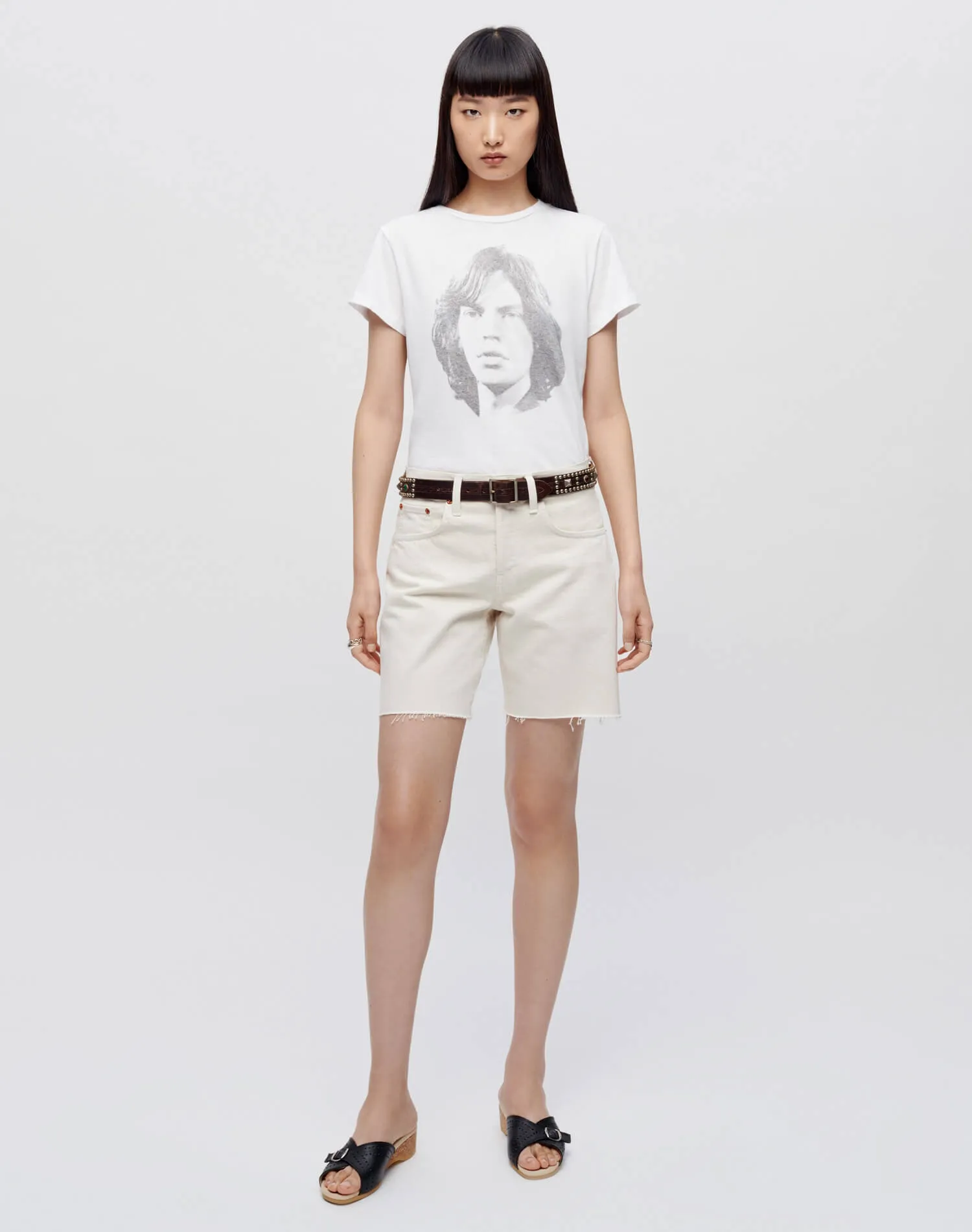 Classic "Mick Jagger" Tee - Optic White sold by Re/Done product image thumbnail 2