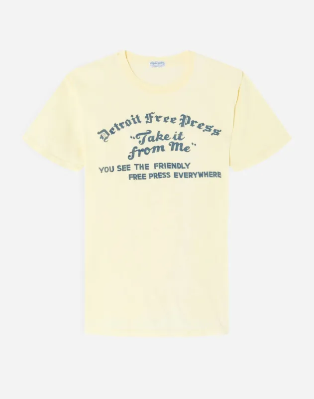 50s Detroit Free Press Tee - #8 made by Re/Done