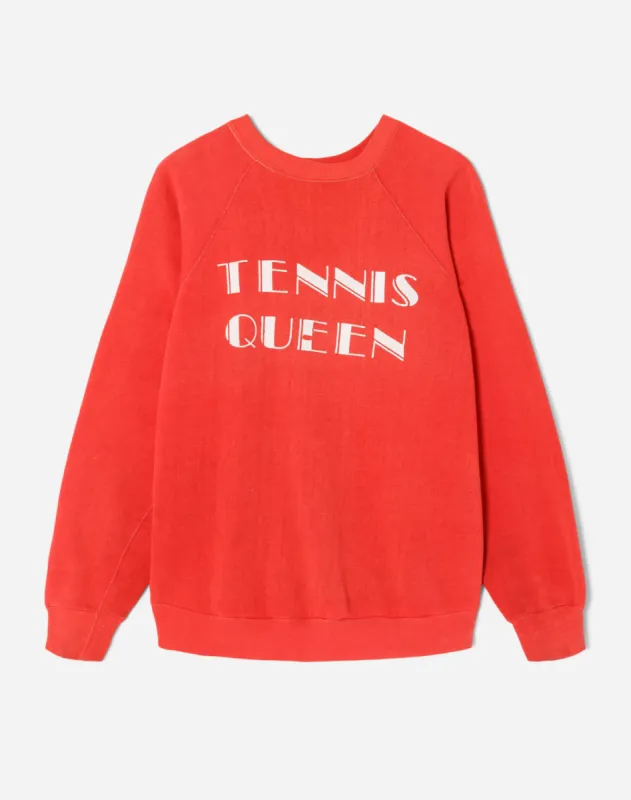 70s Tennis Queen Sweatshirt - #4 sold by Re/Done