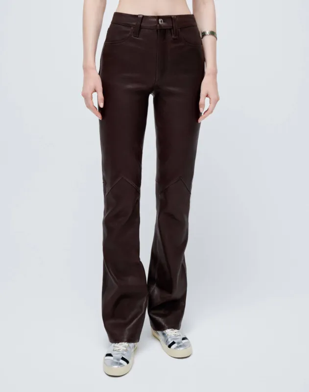 70s Stretch Bootcut - Brown Leather sold by Re/Done