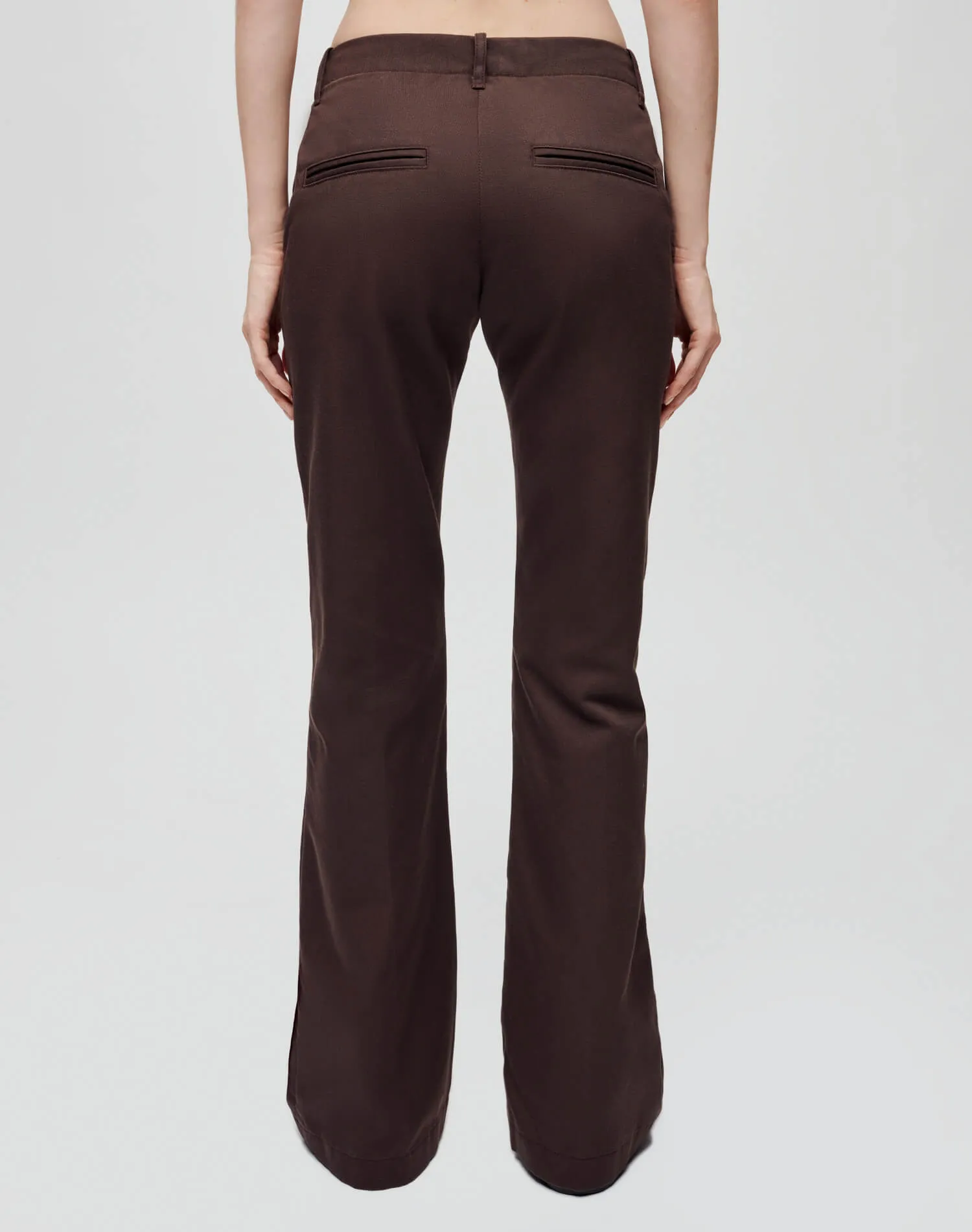 Mid Rise Flared Trouser - Chocolate sold by Re/Done product image thumbnail 4