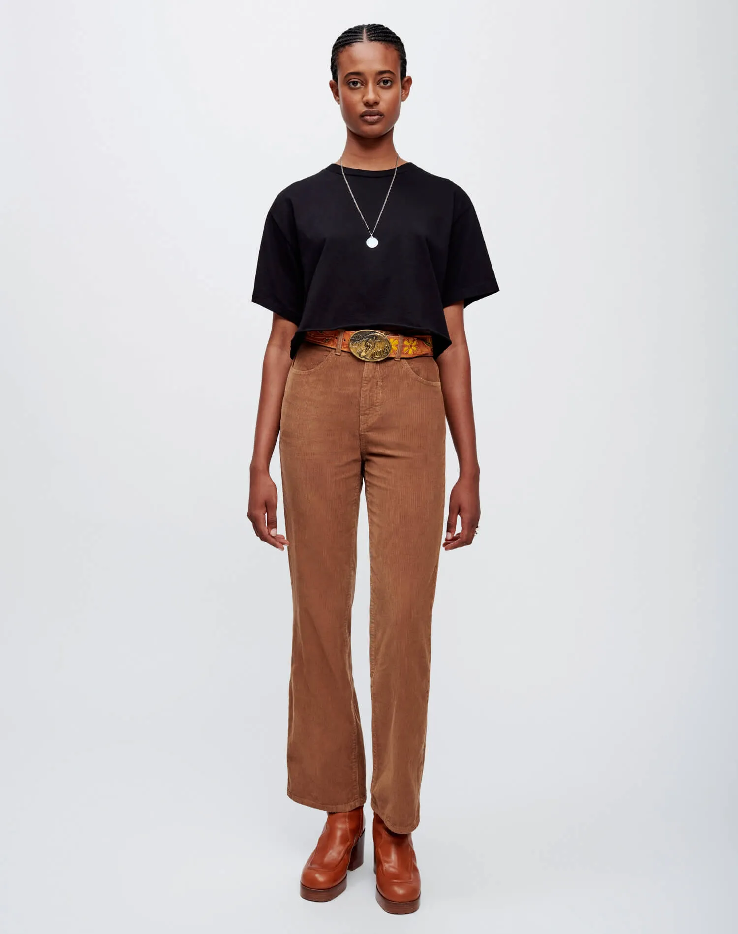 70s Corduroy Loose Flare - Ginger Cord sold by Re/Done product image thumbnail 2