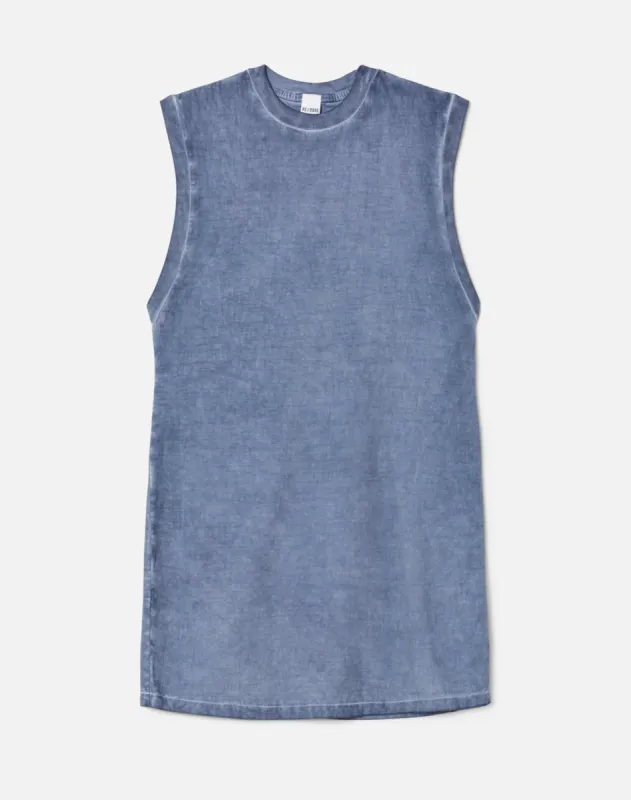 Muscle Tank Dress - Blue Haze sold by Re/Done
