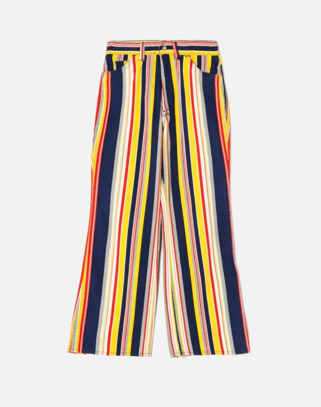 60s/70s High Rise Flare Striped Levi's For Gals in Size 24 sold by Re/Done