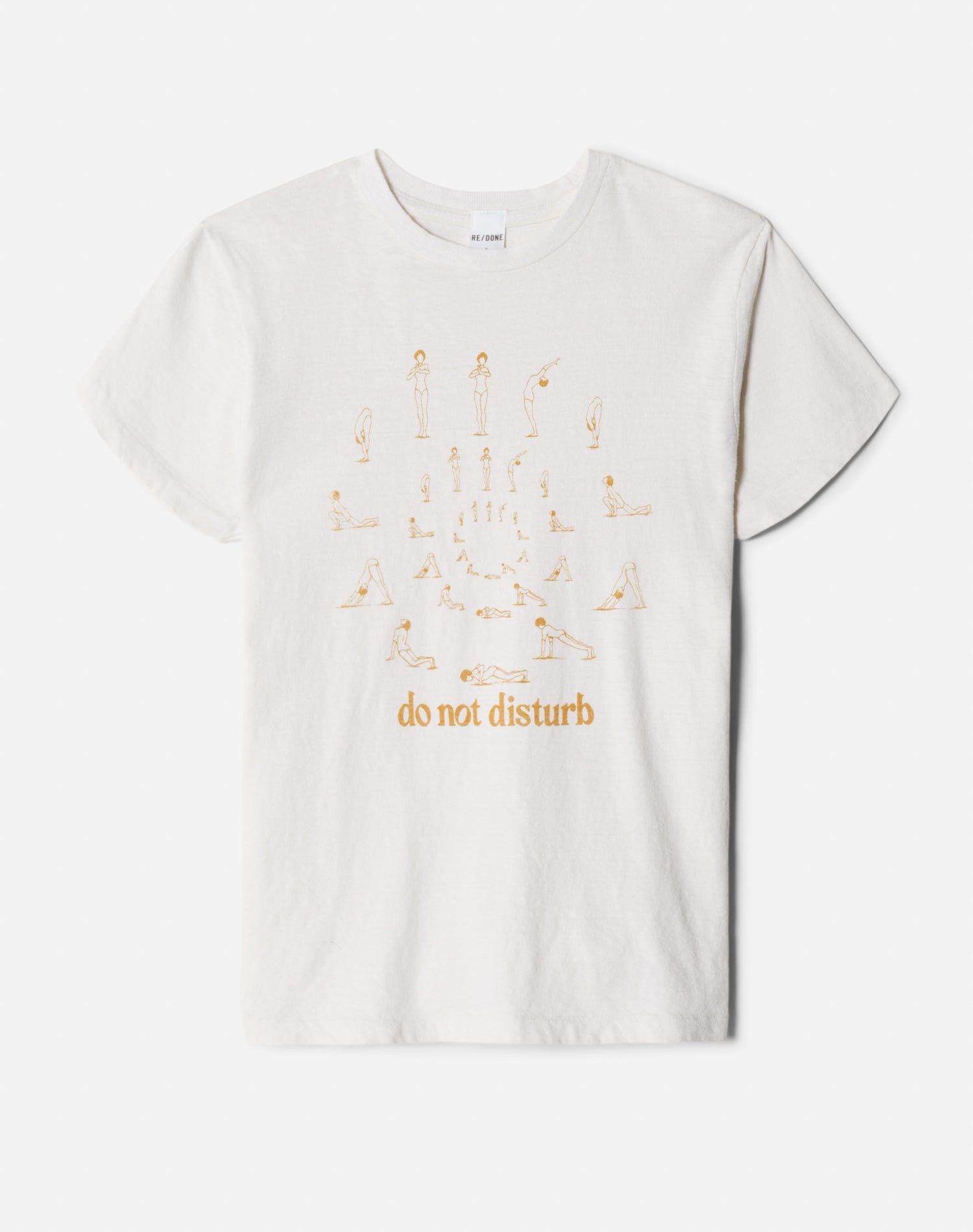 70s Loose "Do Not Disturb" Tee - Vintage White sold by Re/Done