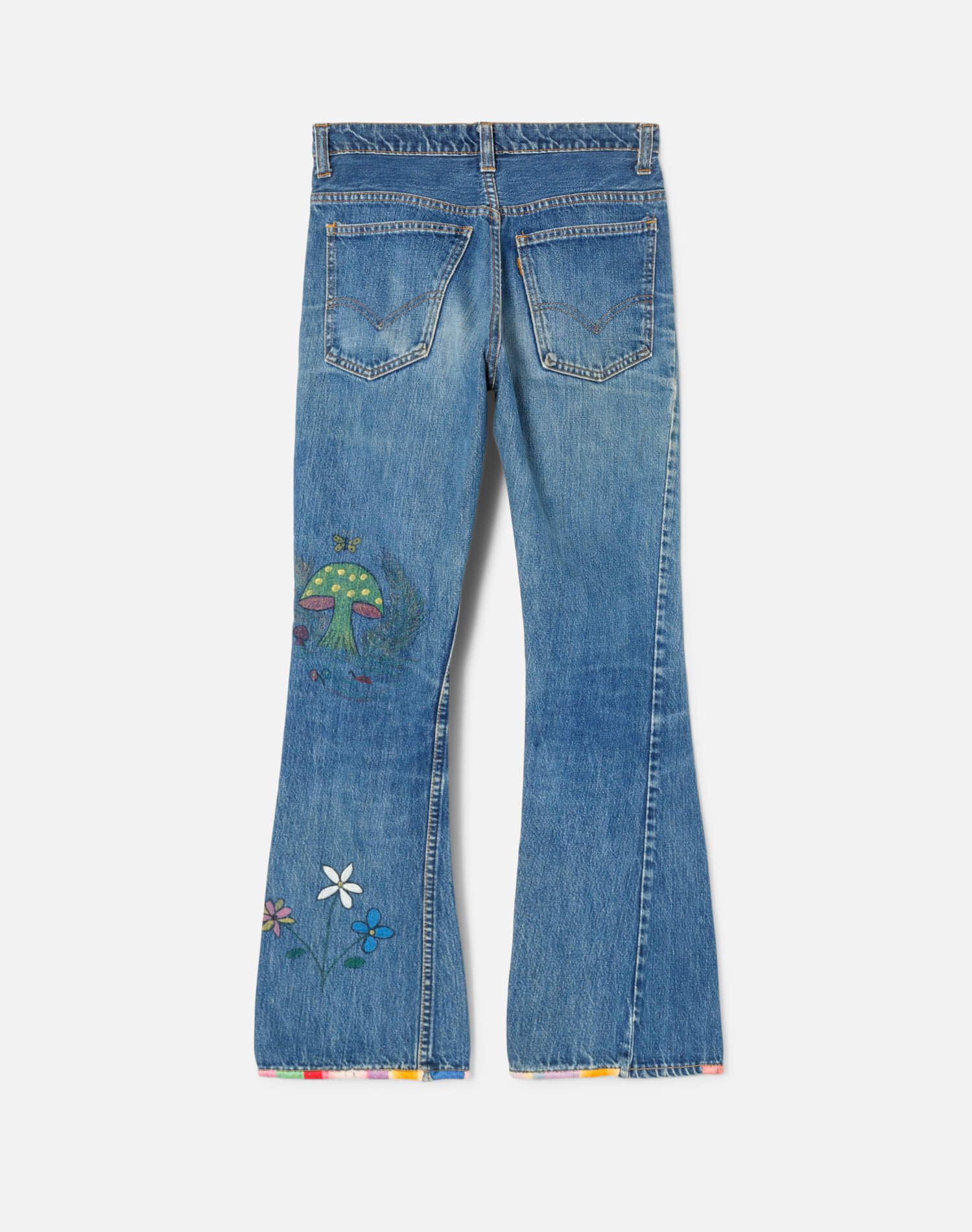 70s Levi's Painted and Embroidered Flares - #667 sold by Re/Done product image thumbnail 2