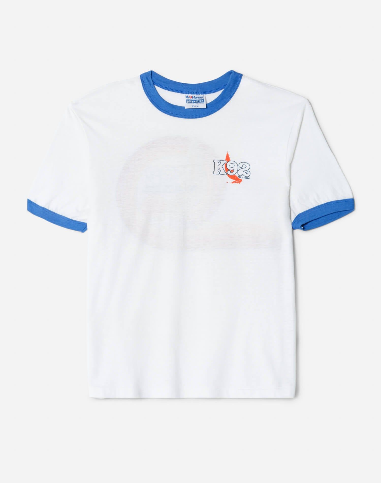 80s Hanes K92 FM Ringer Tee -#10 sold by Re/Done