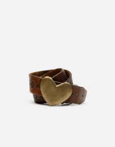 70s Heart Buckle Belt -#1 sold by Re/Done