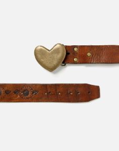 70s Heart Buckle Belt -#1 sold by Re/Done