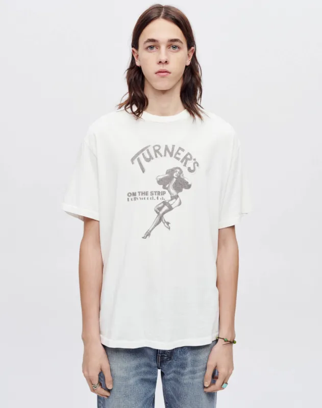 Loose "On The Strip" Tee - Old White made by Re/Done