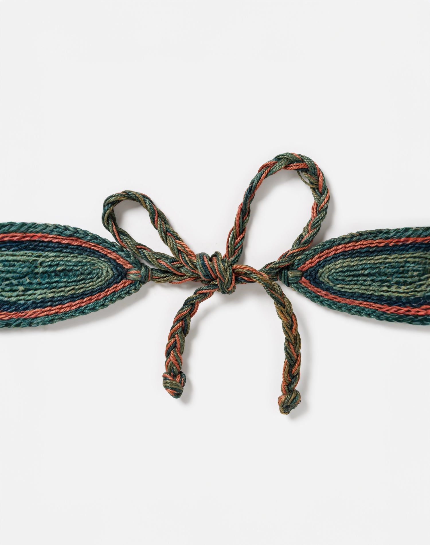70s Woven Straw Tie Belt sold by Re/Done