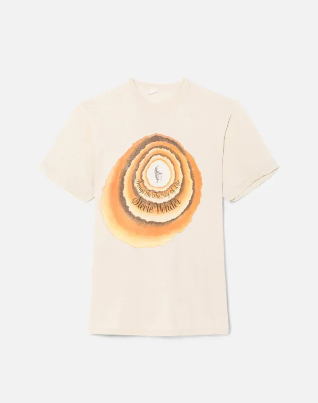 1976 Stevie Wonder Songs In The Key Of Life Tee made by Re/Done