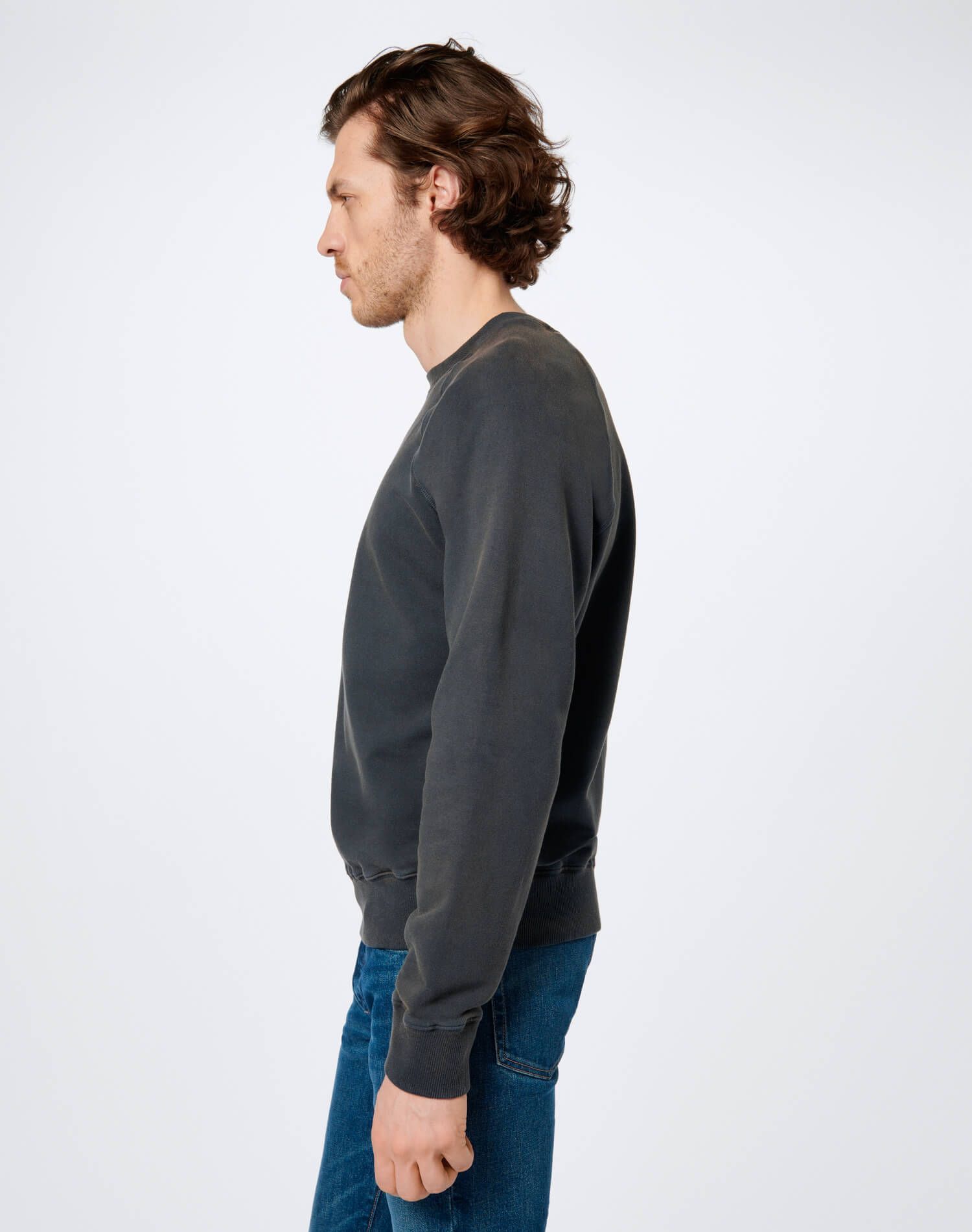 50s Crewneck Sweatshirt - Vintage Black sold by Re/Done product image thumbnail 5