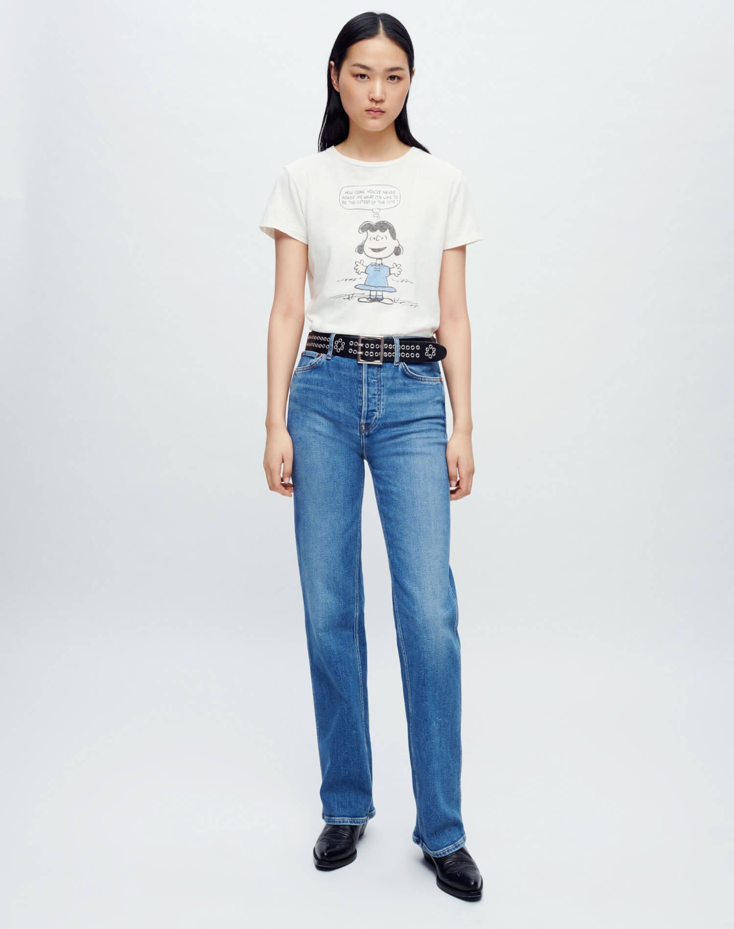 Classic Tee "Lucy Cute" - Vintage White sold by Re/Done