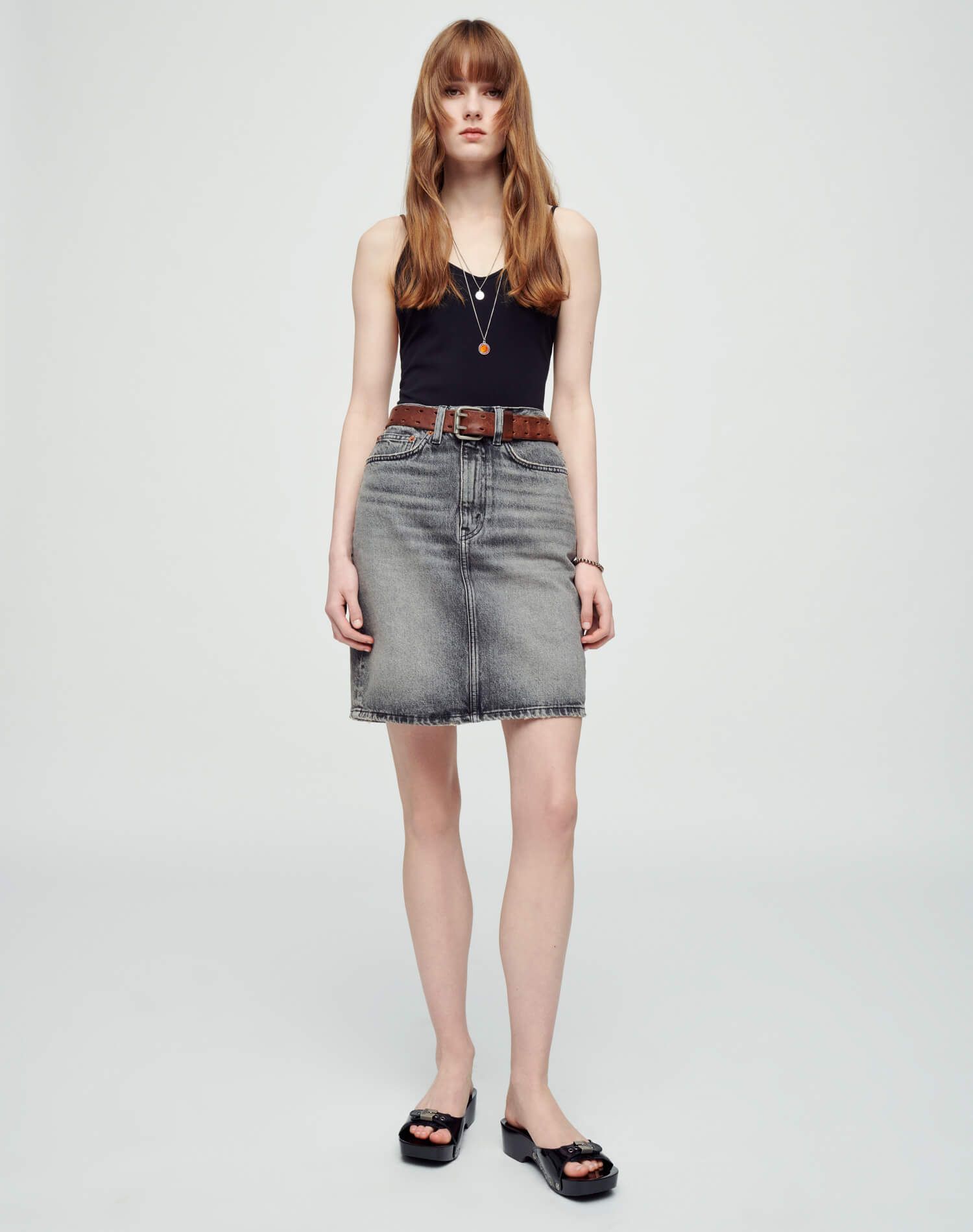 Spaghetti Strap Bodysuit - Black sold by Re/Done product image thumbnail 3