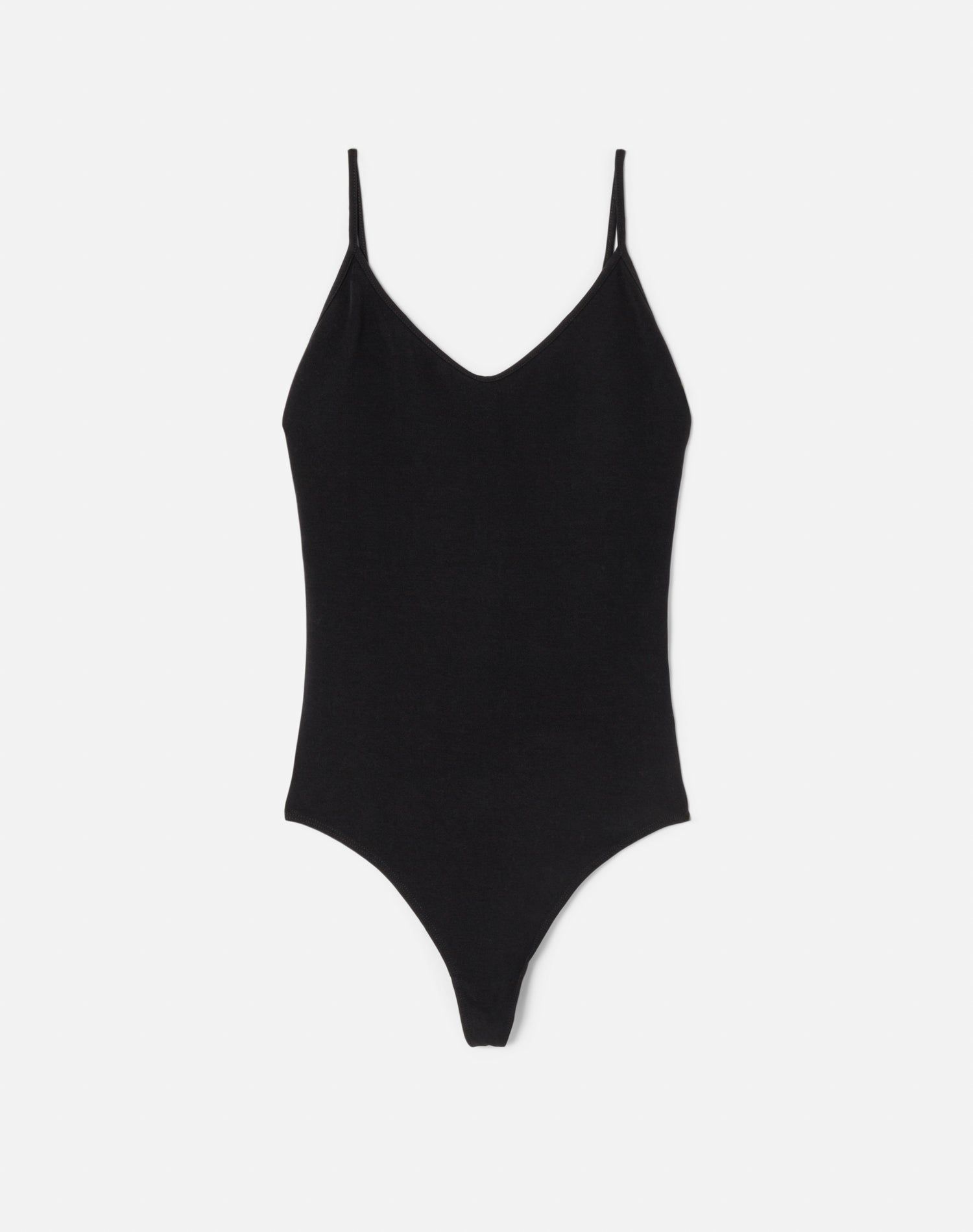 Spaghetti Strap Bodysuit - Black sold by Re/Done