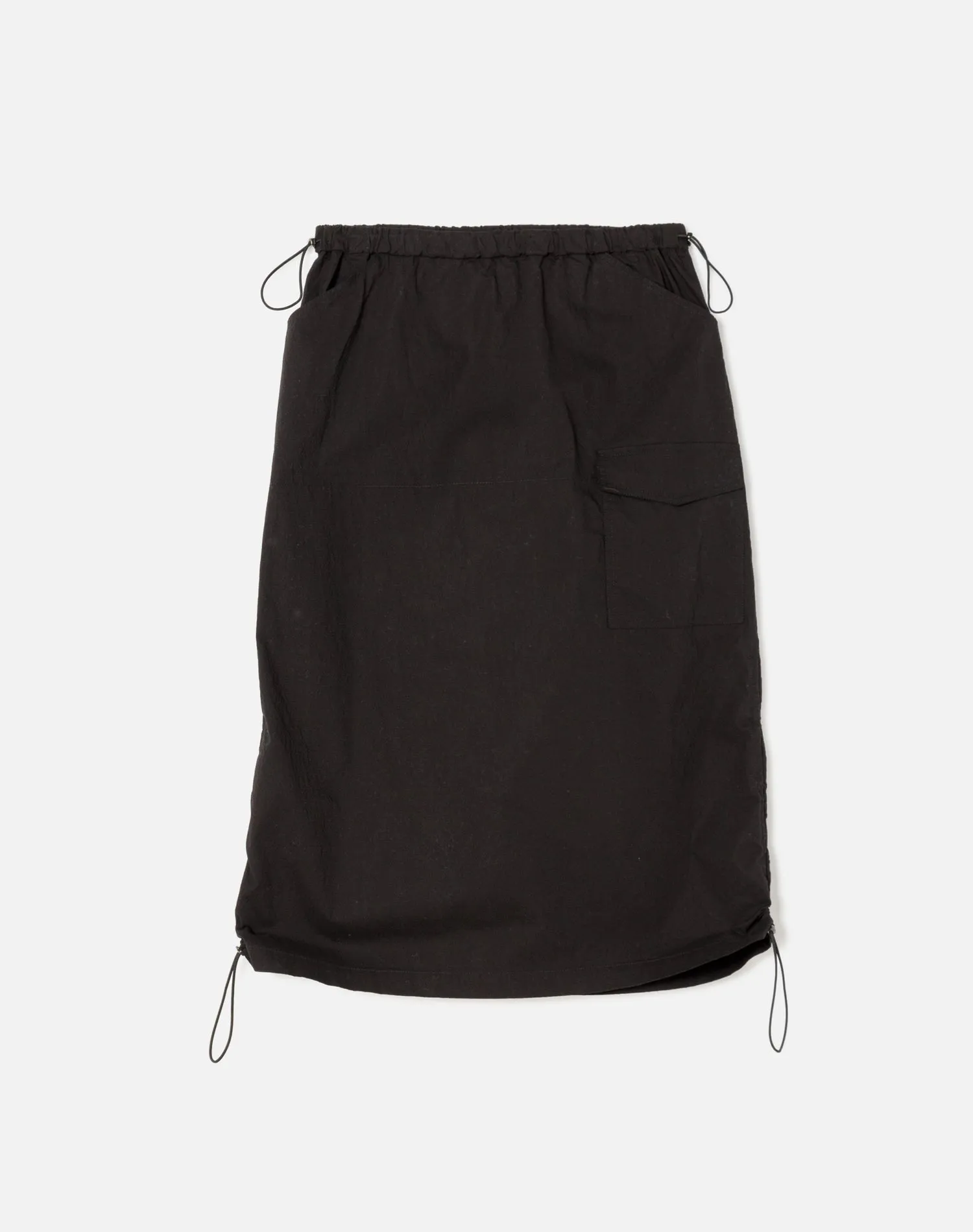 Crinkle Parachute Skirt - Black sold by Re/Done