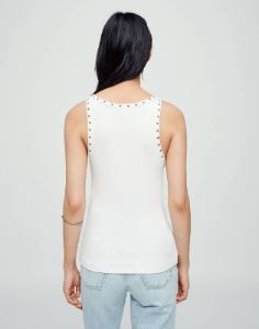 Eyelet Tank - Ivory sold by Re/Done