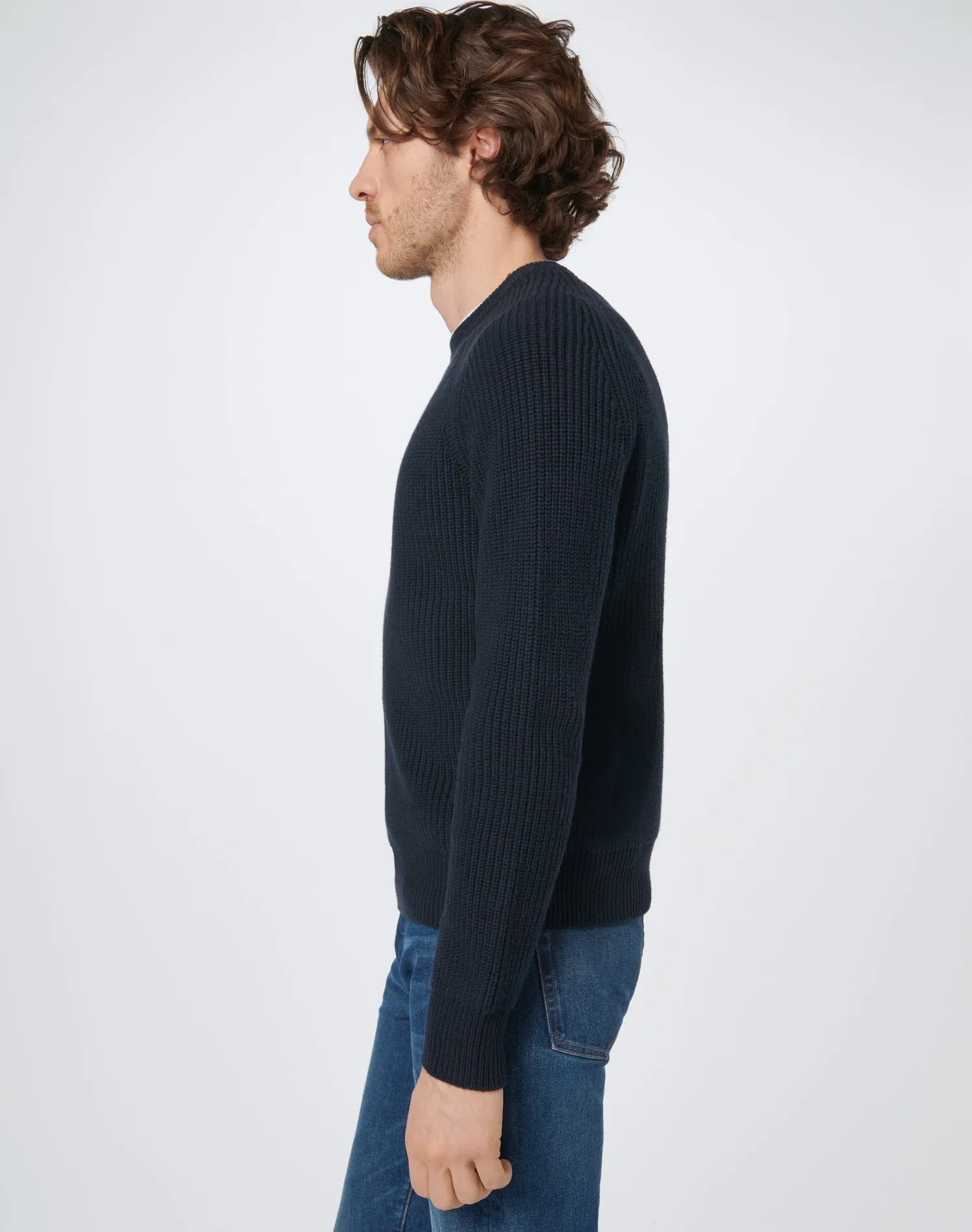 60s Fisherman Crewneck - Navy sold by Re/Done product image thumbnail 5