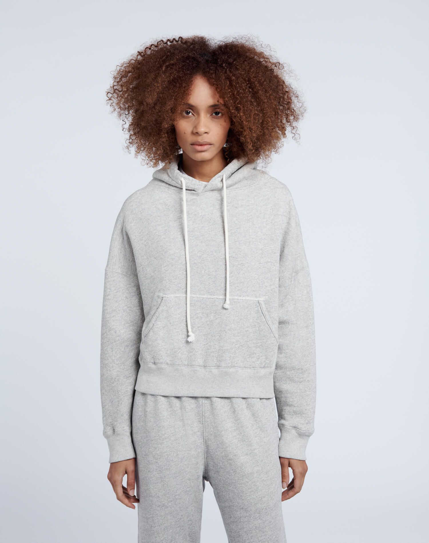 Classic Hoodie - Heather Grey sold by Re/Done product image thumbnail 3