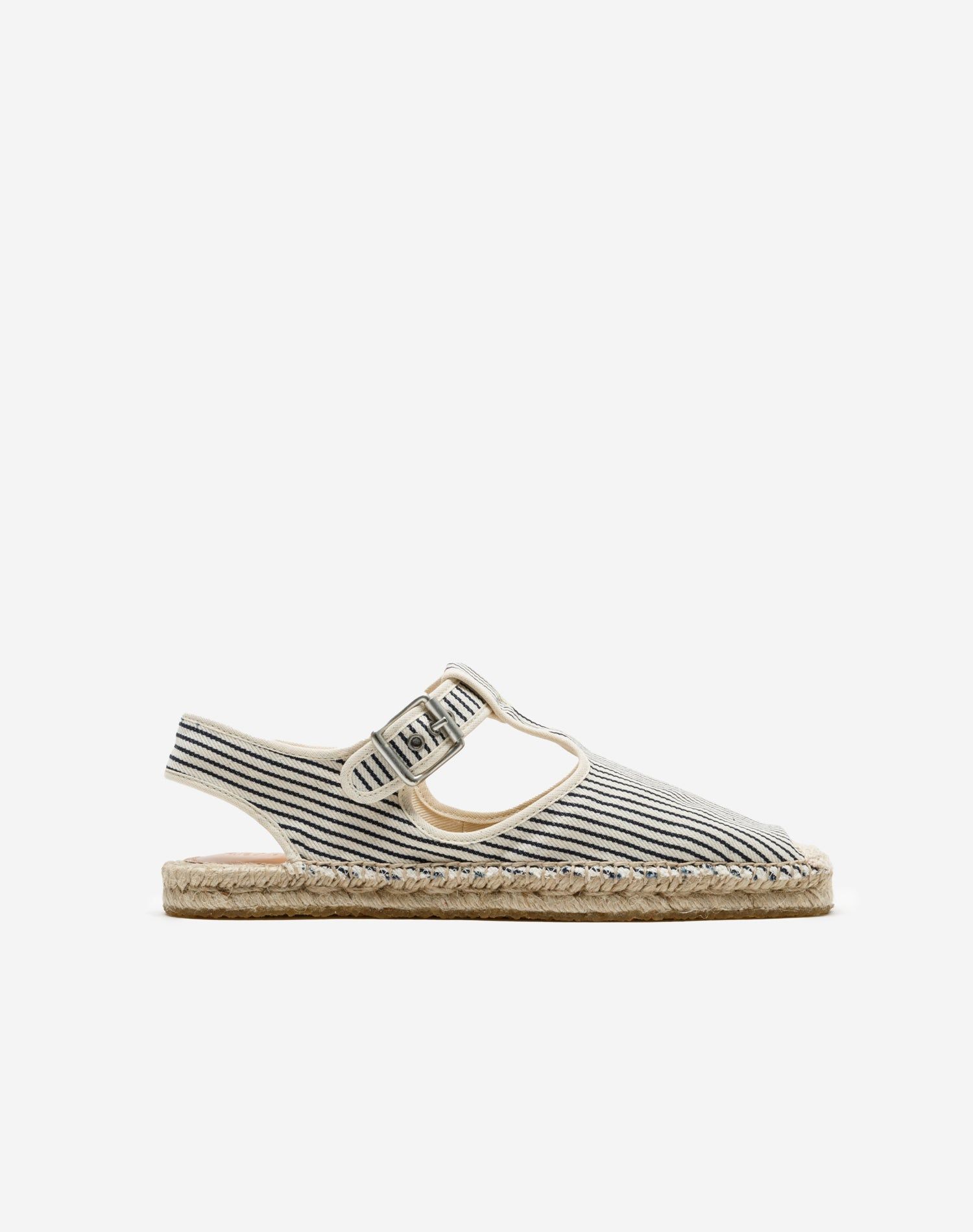 70s T Strap Espadrilles - Railroad Stripe sold by Re/Done