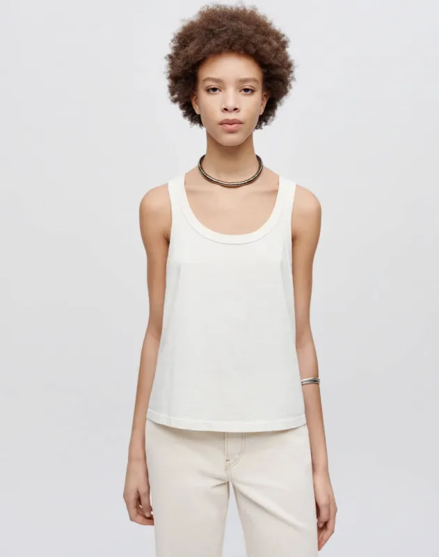 Hanes Boy Tank - Vintage White made by Hanes