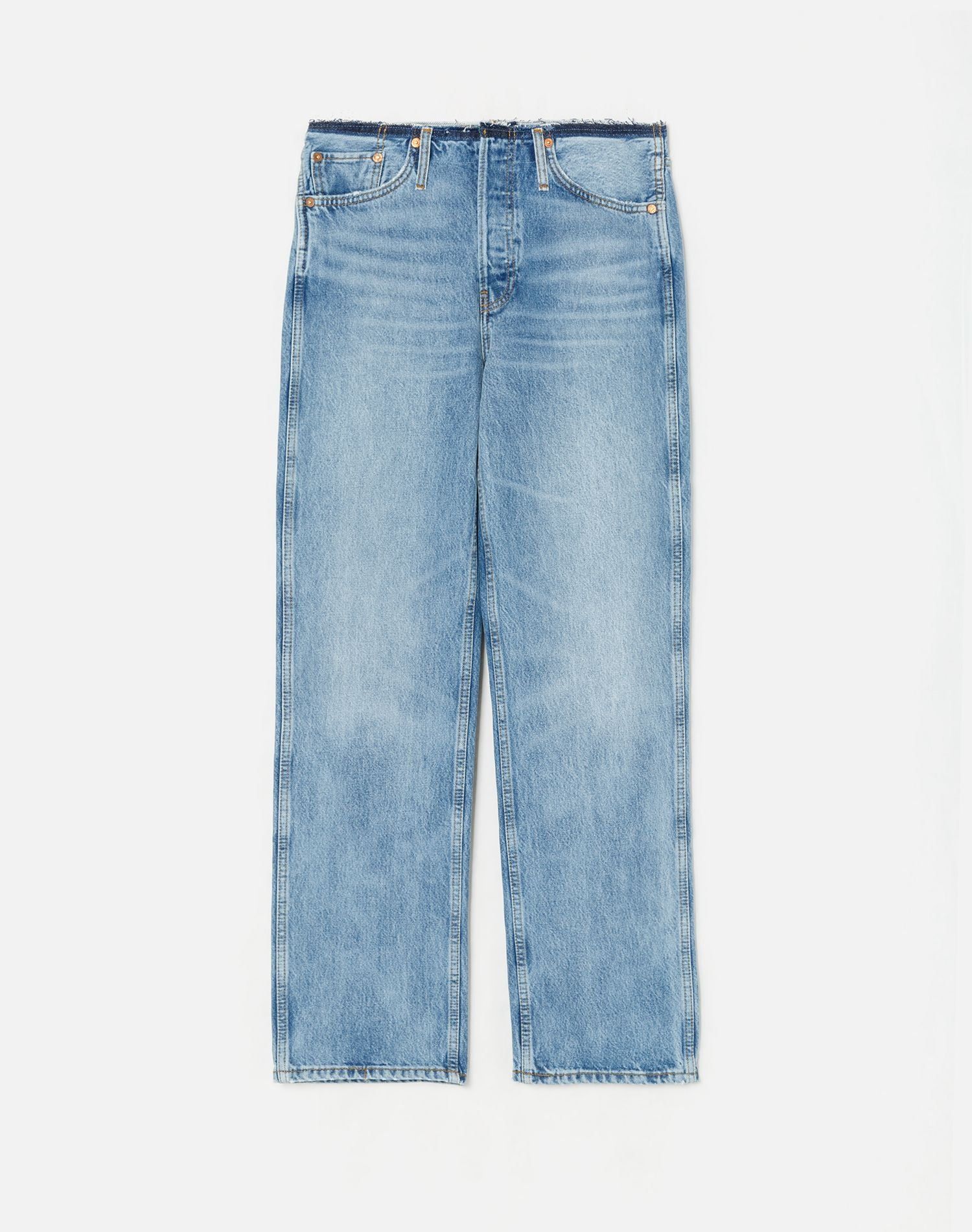 Raw Waist Loose - Stoned Azul sold by Re/Done