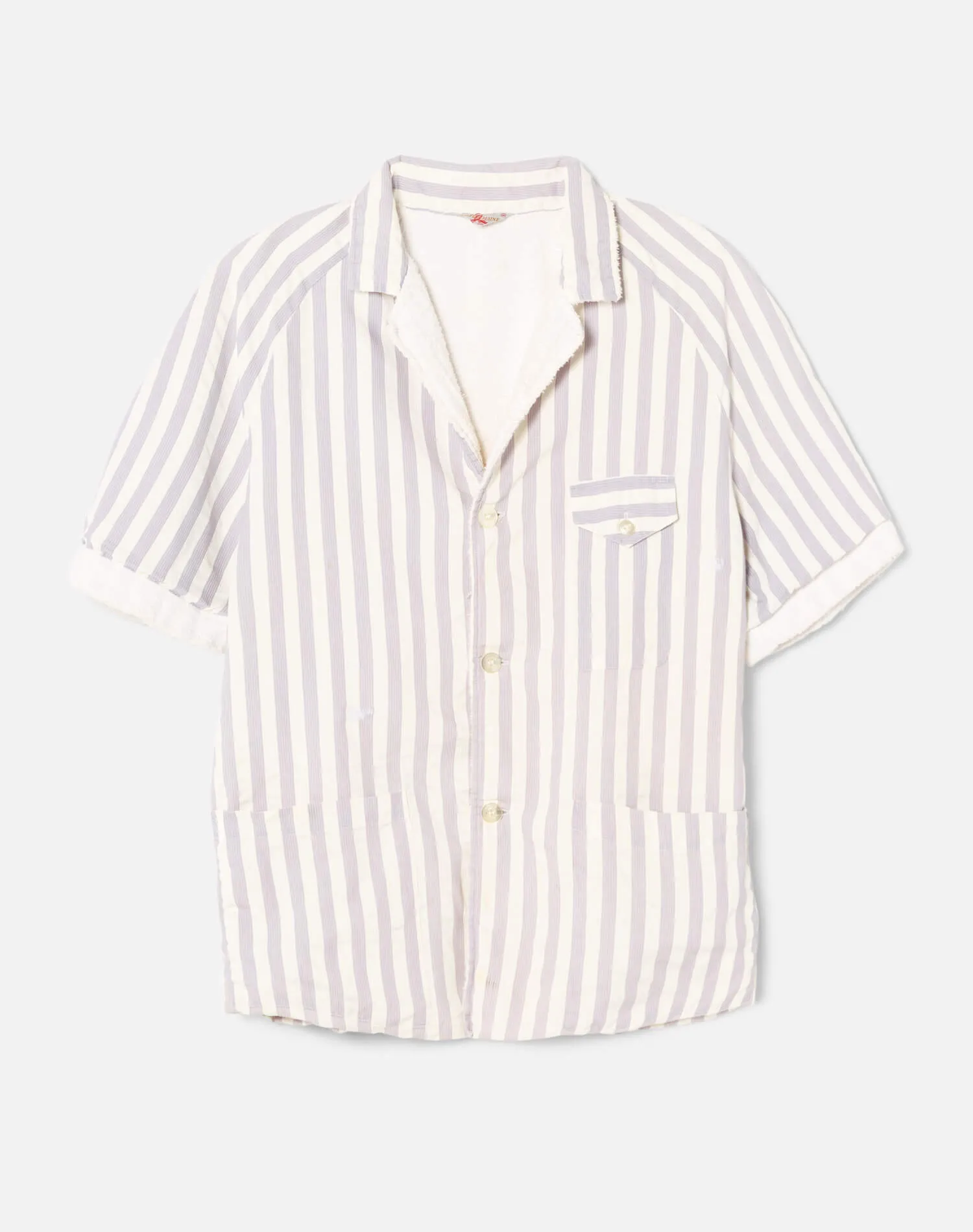70s Terry Lined Cabana Shirt in Size Large sold by Re/Done