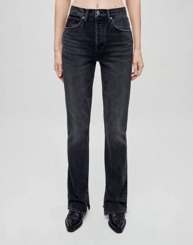 70s High Rise Skinny Boot - Eclipse made by Re/Done