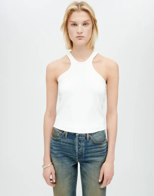 Racer Tank -  Ivory sold by Re/Done