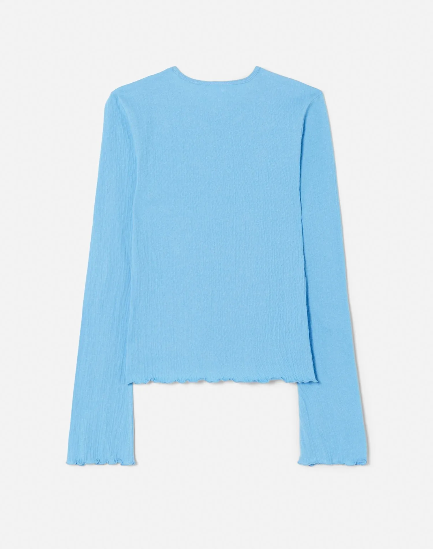 Crinkle Bell Long Sleeve - Carolina Blue sold by Re/Done product image thumbnail 2