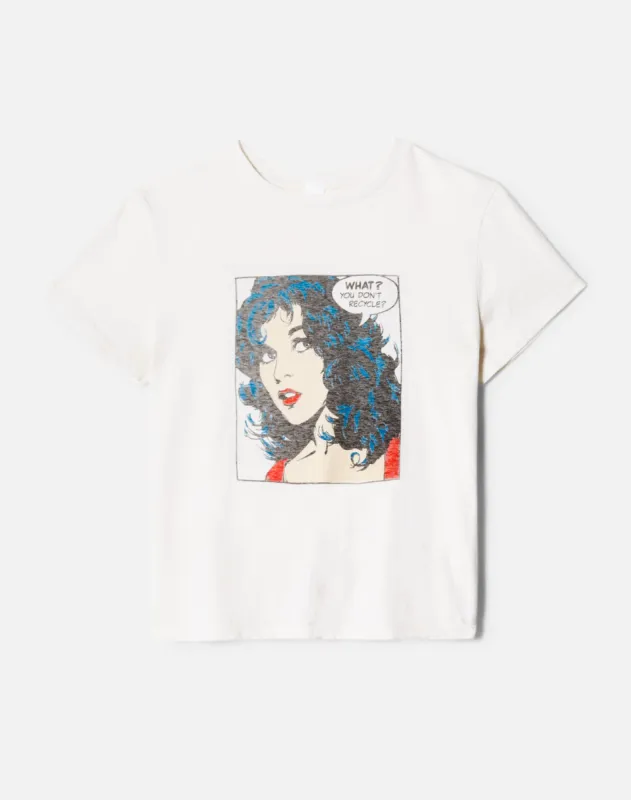 Classic "Recycle" Tee -  Vintage White sold by Re/Done