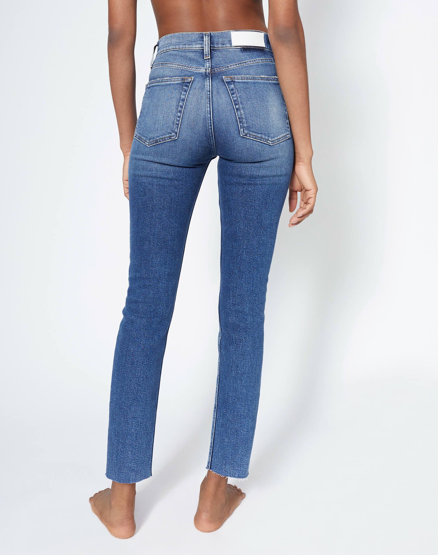 Comfort Stretch High Rise Ankle Crop - Dusk Destroy sold by Re/Done product image thumbnail 6