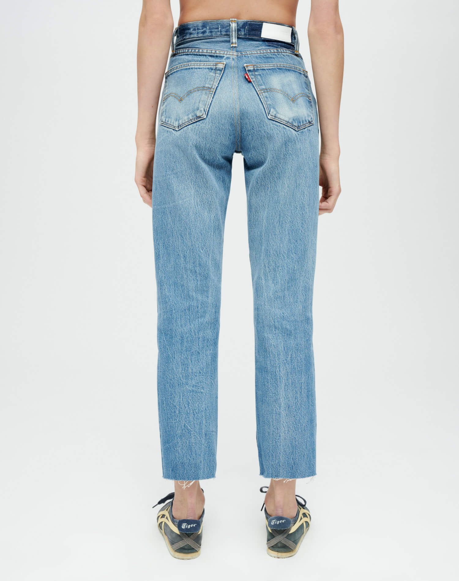 Levi's High Rise Stove Pipe - Indigo sold by Re/Done product image thumbnail 4