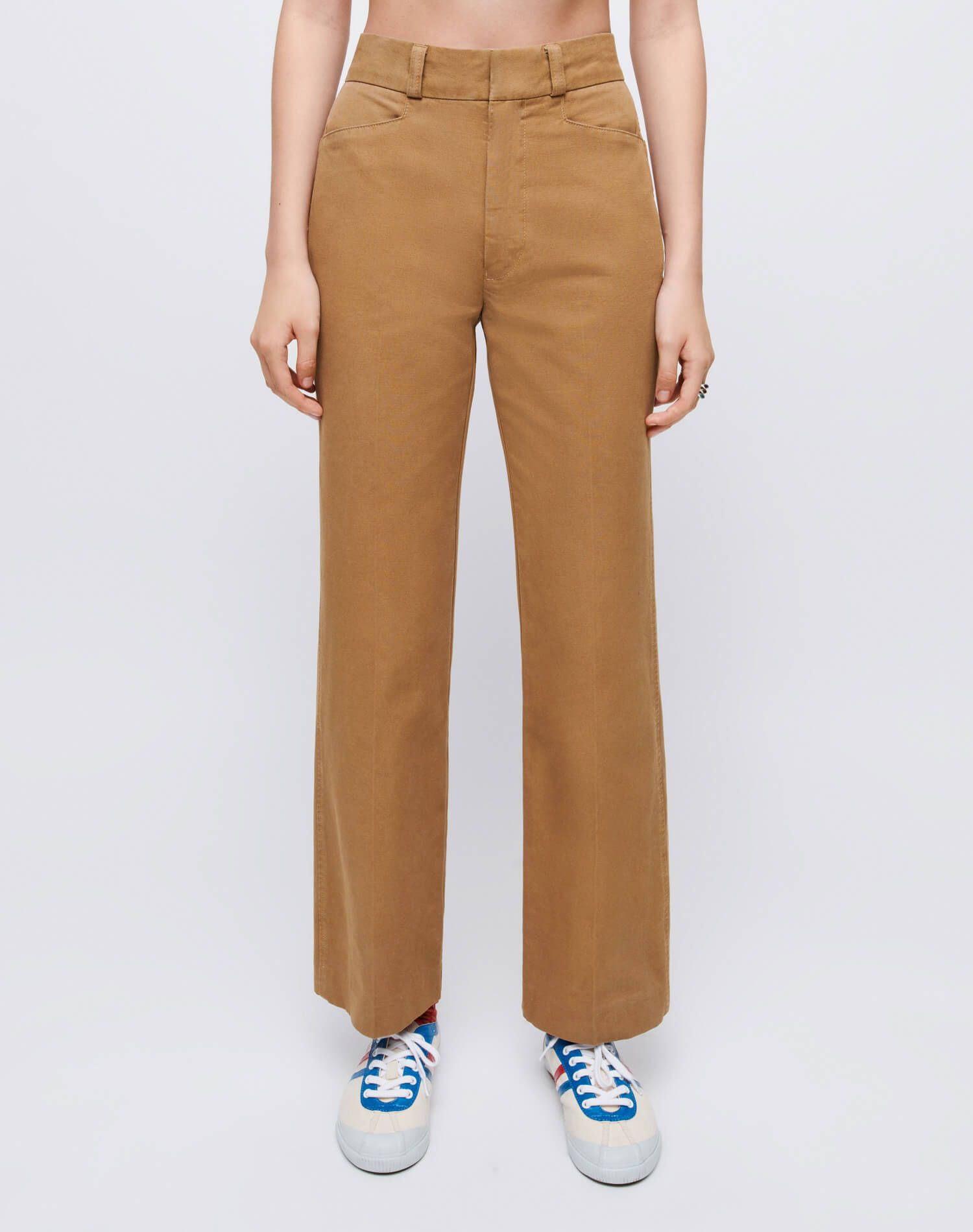 70s Trouser - Washed Camel | Parallel