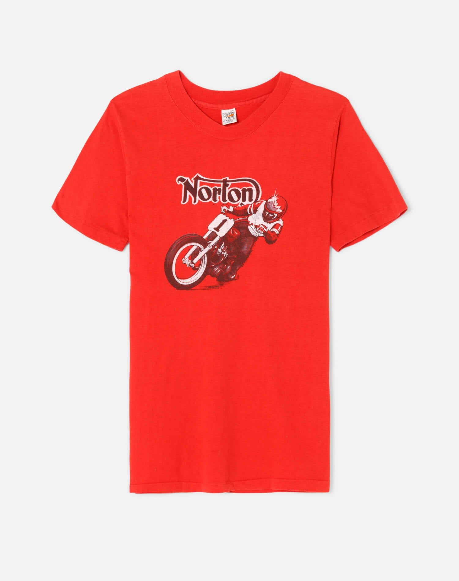80s Hanes Norton Motorcross Tee -#5 sold by Re/Done