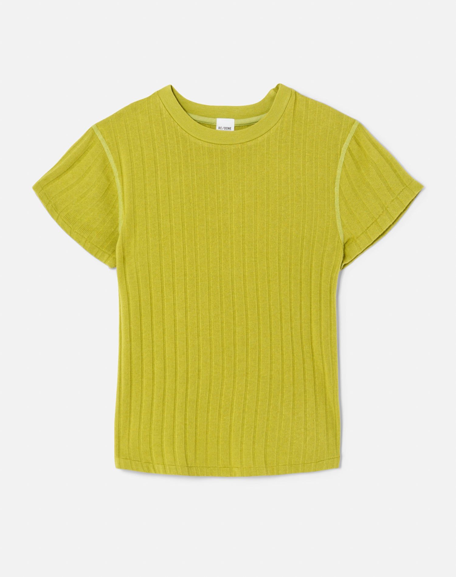Hemp Rib Baby Tee - Wasabi sold by Re/Done