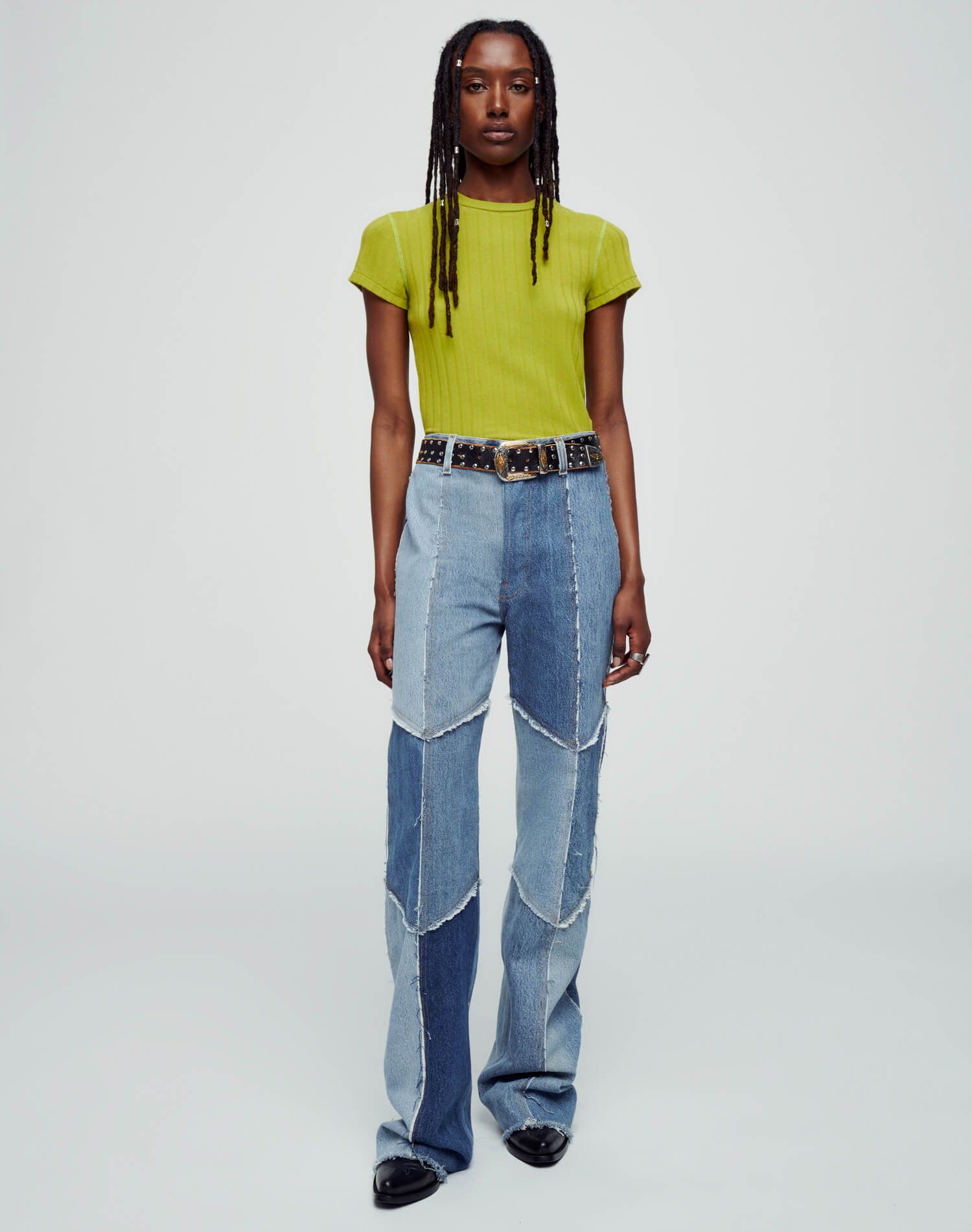 Hemp Rib Baby Tee - Wasabi sold by Re/Done product image thumbnail 3