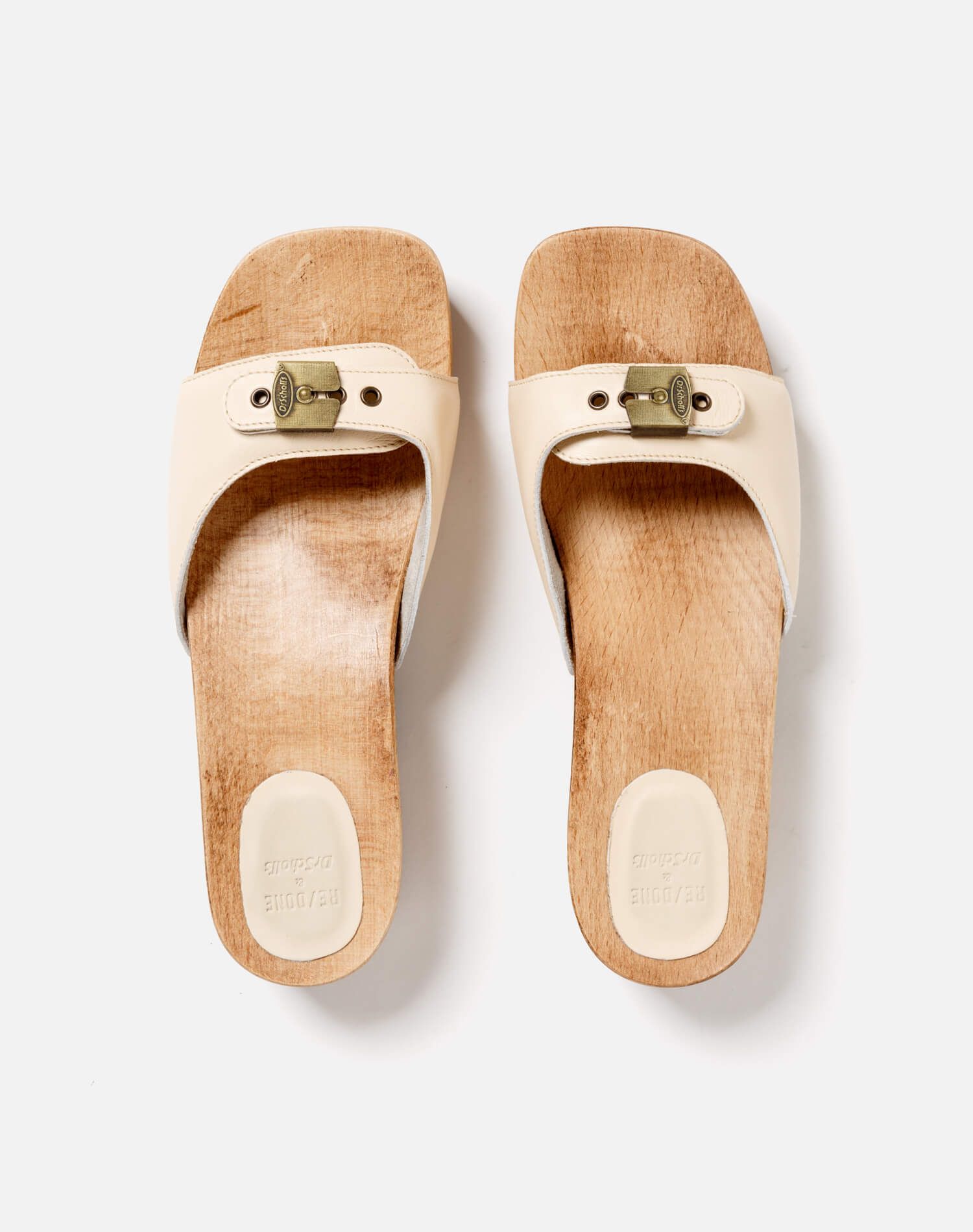 Dr. Scholl's Clog Sandal - Cream Leather sold by Re/Done product image thumbnail 3