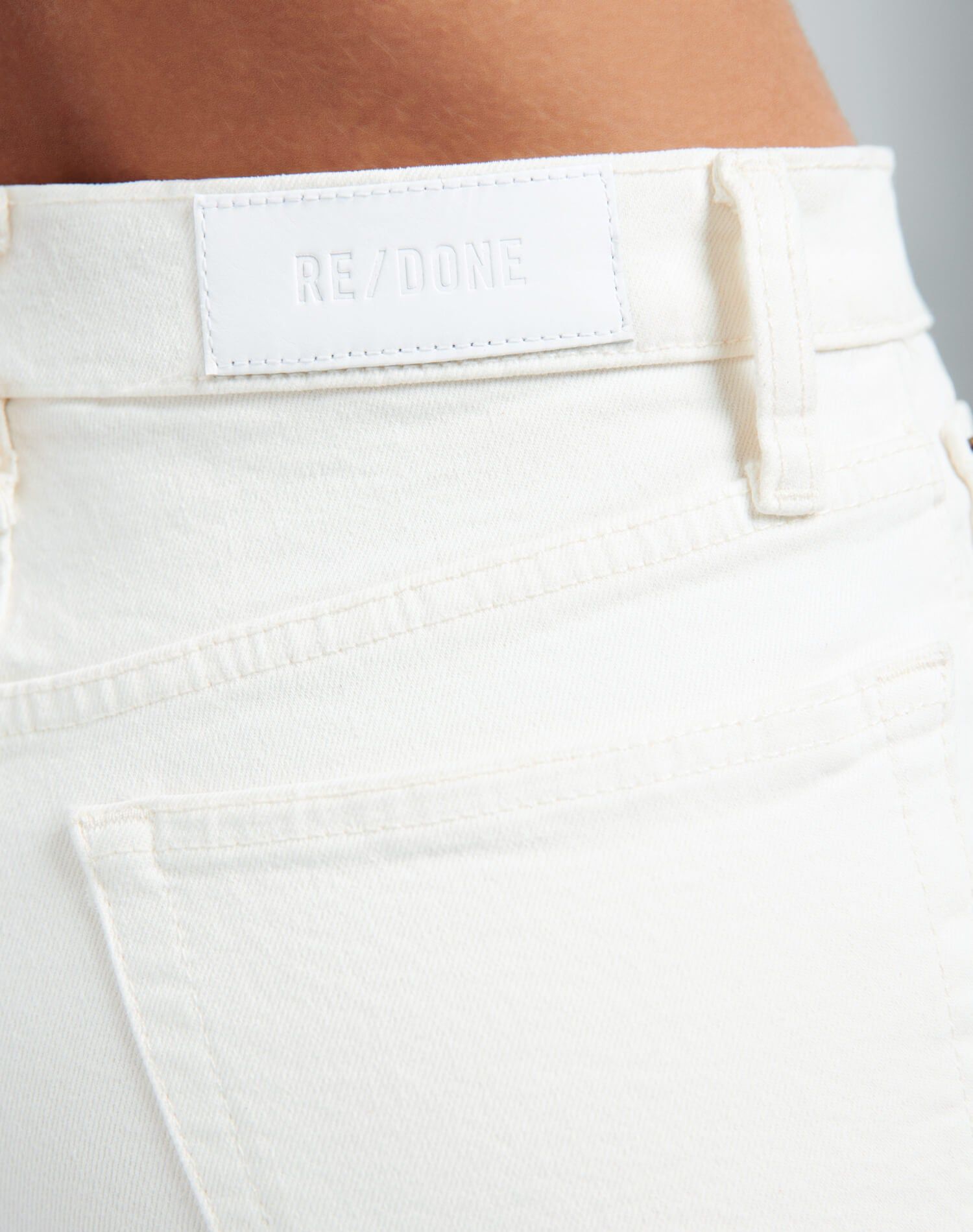 Comfort Stretch High Rise Ankle Crop - Vintage White sold by Re/Done product image thumbnail 5