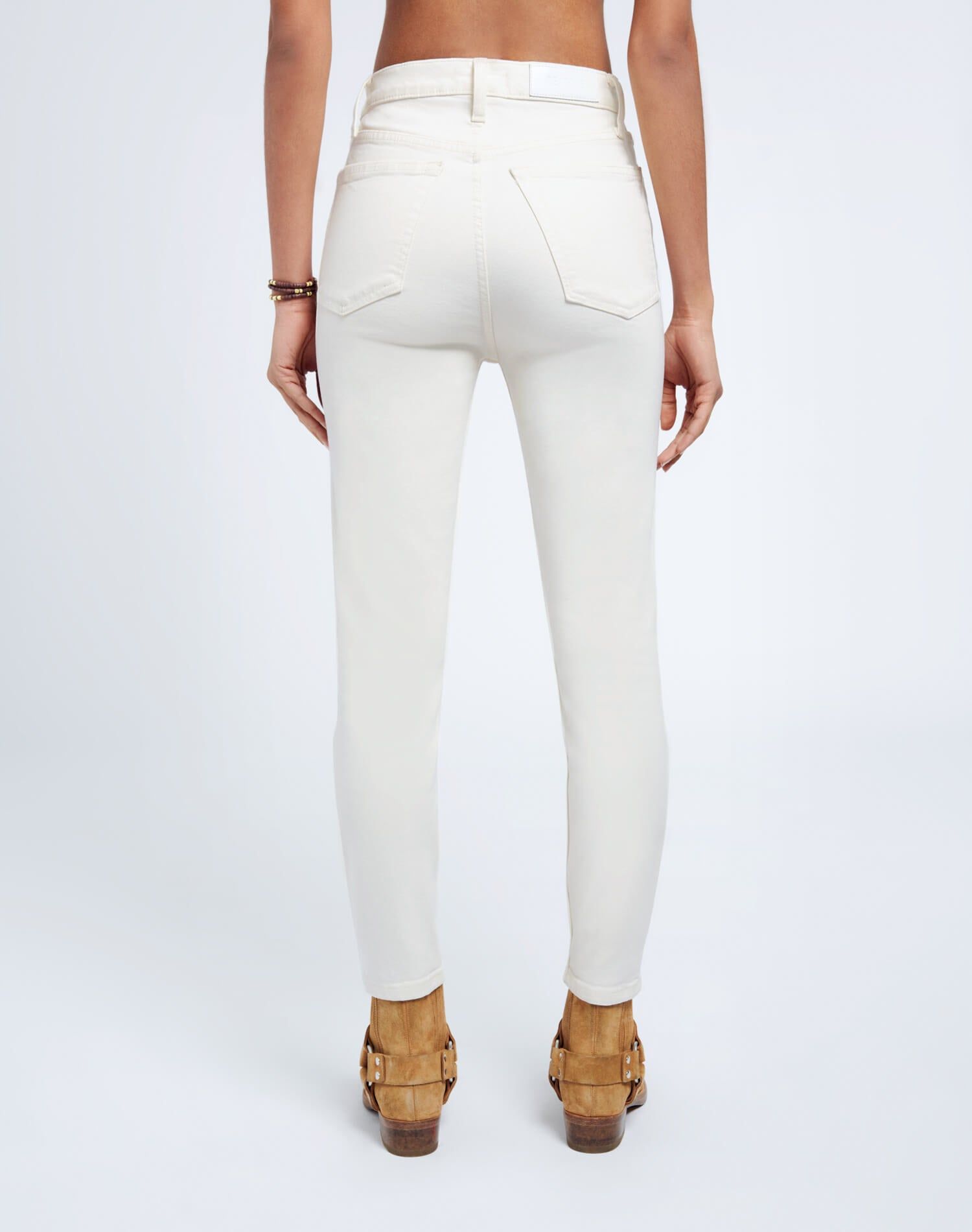 Comfort Stretch High Rise Ankle Crop - Vintage White sold by Re/Done product image thumbnail 4